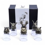 Zestaw 6 Kieliszków Bottom Up (50 ml) - Dzikie Leśne Stworzenia