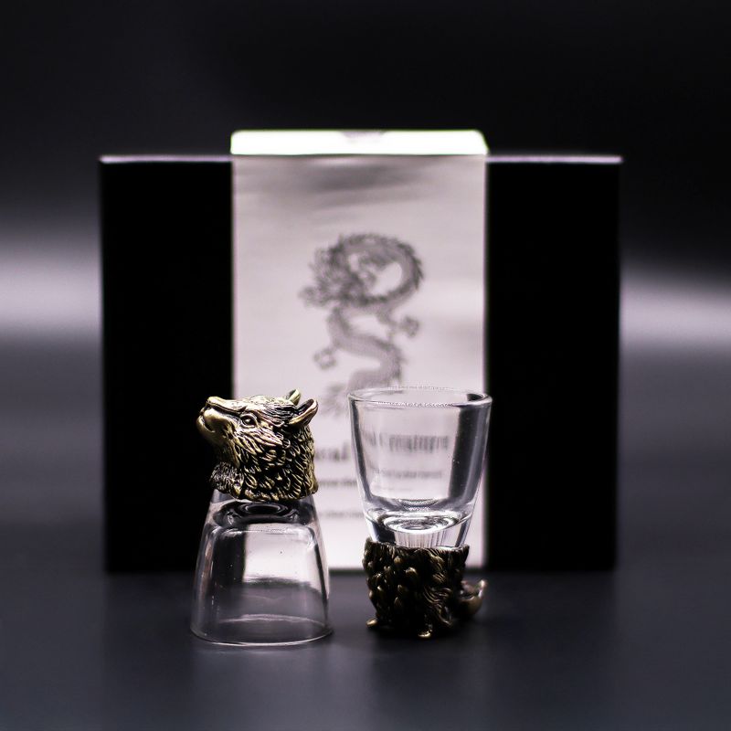 Zestaw 6 Kieliszków Bottom Up (50 ml) - Dzikie Leśne Stworzenia