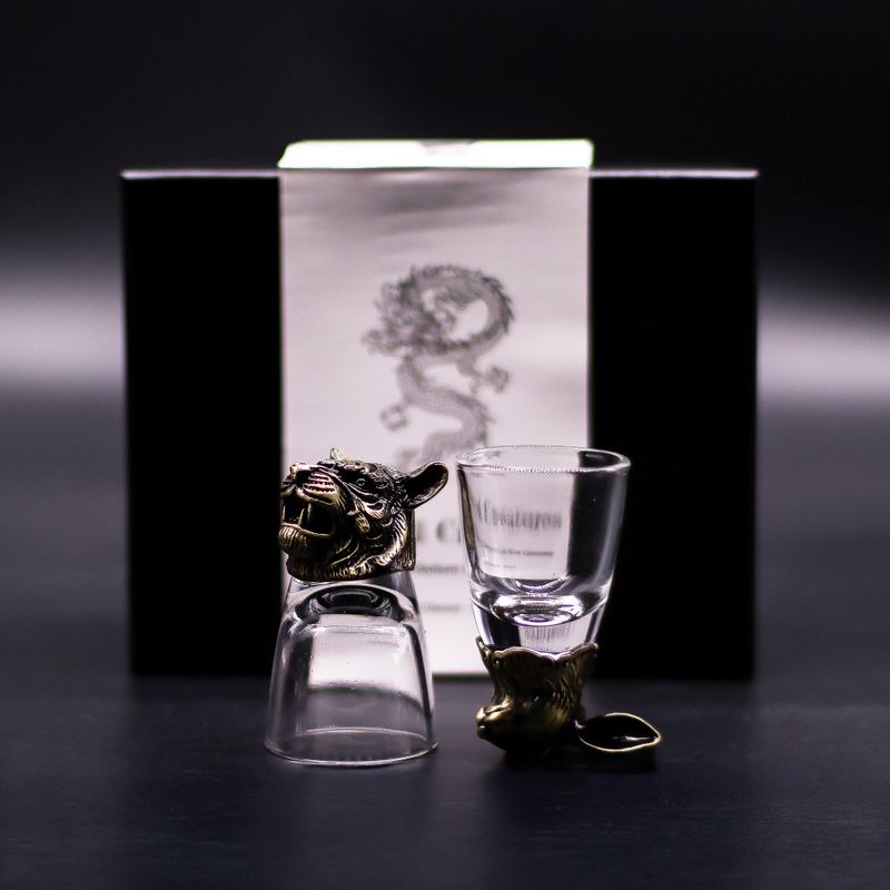 Zestaw 6 Kieliszków Bottom Up (50 ml) - Mistyczne Stworzenia