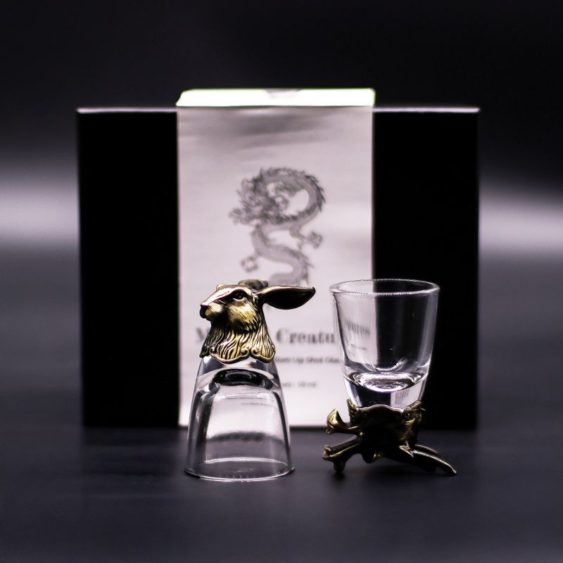 Zestaw 6 Kieliszków Bottom Up (50 ml) - Mistyczne Stworzenia