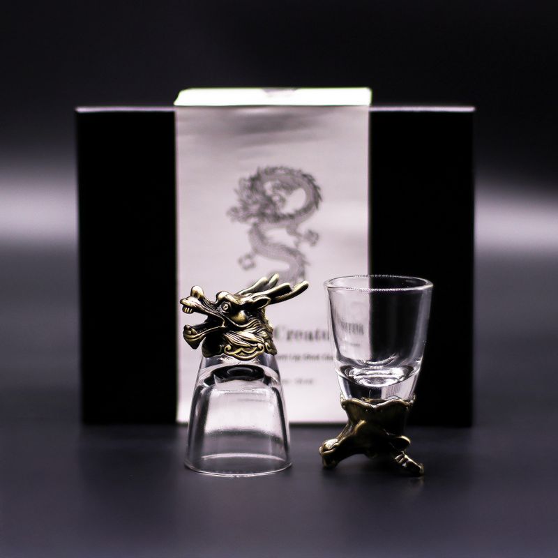 Zestaw 6 Kieliszków Bottom Up (50 ml) - Mistyczne Stworzenia