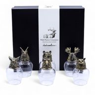 Zestaw 6 Kieliszków Bottom Up (100 ml) - Dzikie Leśne Stworzenia