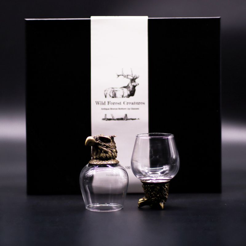 Zestaw 6 Kieliszków Bottom Up (100 ml) - Dzikie Leśne Stworzenia
