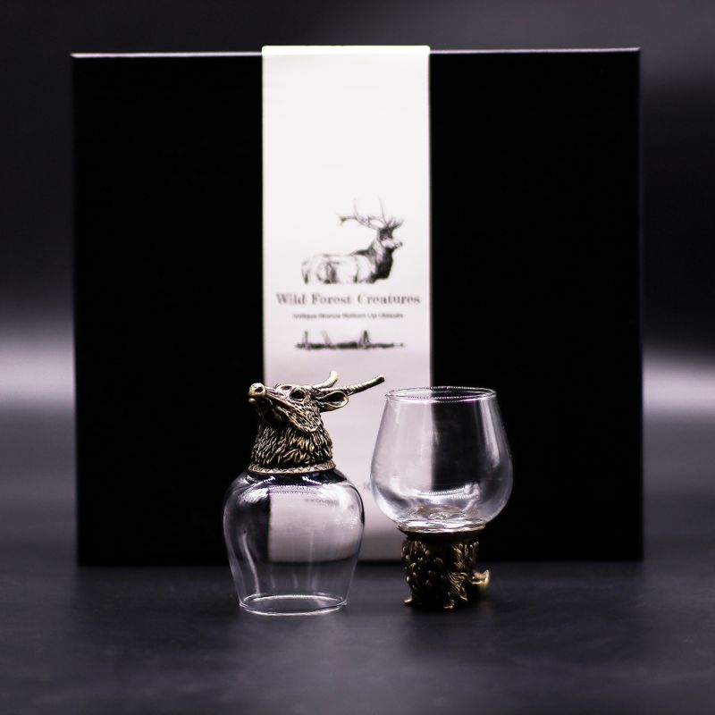 Zestaw 6 Kieliszków Bottom Up (100 ml) - Dzikie Leśne Stworzenia