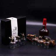 Zestaw 6 Kieliszków Bottom Up (100 ml) - Dzikie Leśne Stworzenia