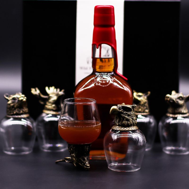 Zestaw 6 Kieliszków Bottom Up (100 ml) - Dzikie Leśne Stworzenia