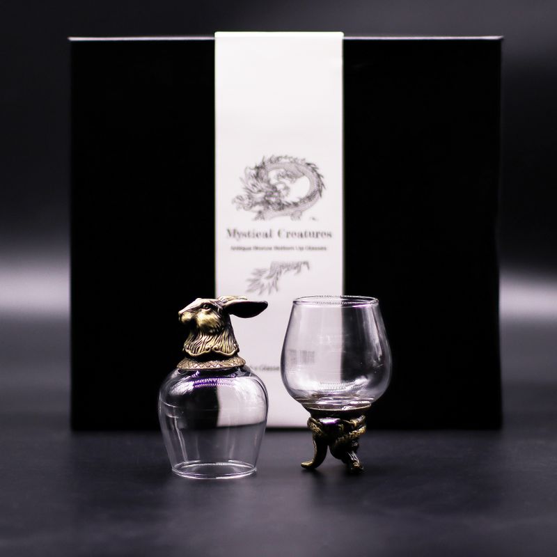 Zestaw 6 Kieliszków Bottom Up (100 ml) - Mistyczne Stworzenia