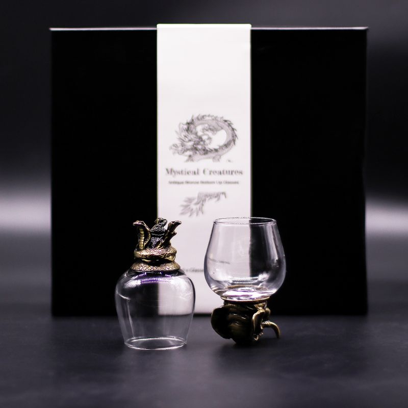 Zestaw 6 Kieliszków Bottom Up (100 ml) - Mistyczne Stworzenia