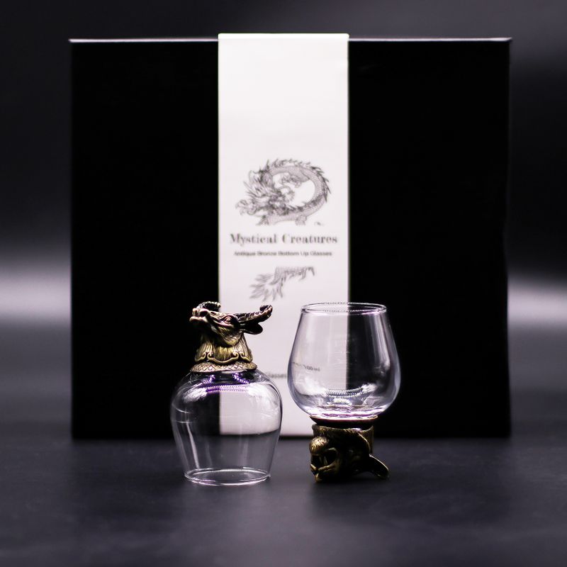 Zestaw 6 Kieliszków Bottom Up (100 ml) - Mistyczne Stworzenia