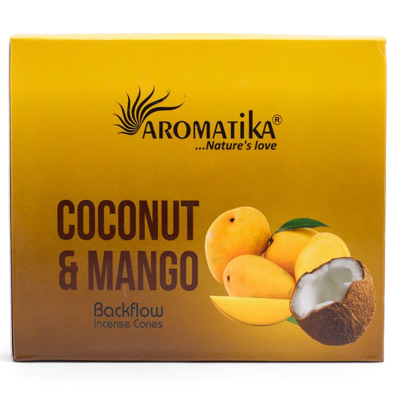 Kadzidełka Stożkowe Backflow Masala - Kokos i Mango