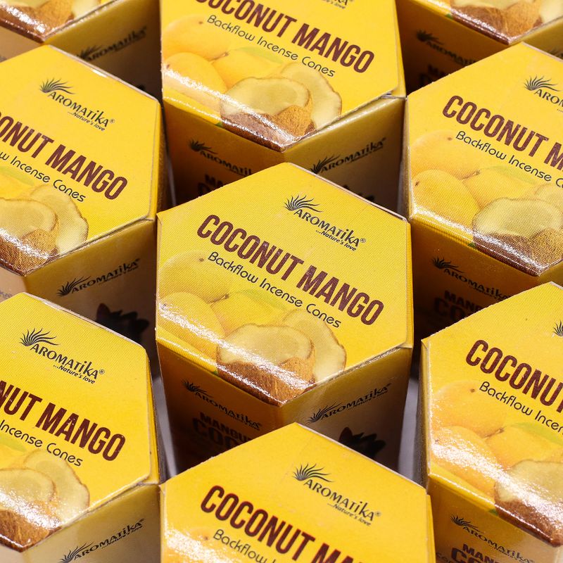 Kadzidełka Stożkowe Backflow Masala - Kokos i Mango