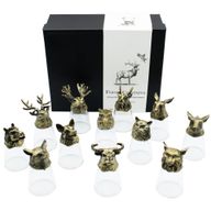 Zestaw 12 Kieliszków Bottom Up (25ml) - Leśne i Mistyczne Stworzenia