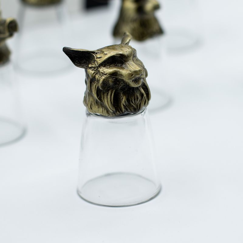 Zestaw 12 Kieliszków Bottom Up (25ml) - Leśne i Mistyczne Stworzenia