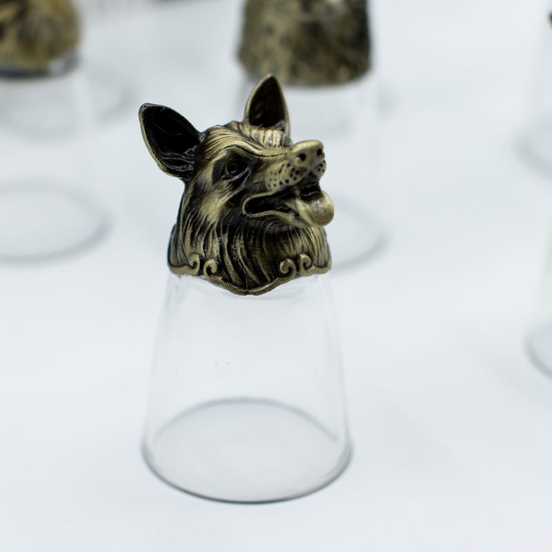 Zestaw 12 Kieliszków Bottom Up (25ml) - Leśne i Mistyczne Stworzenia