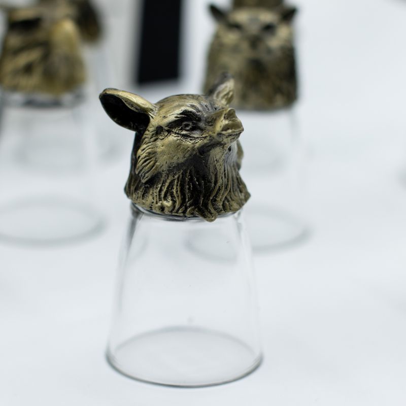 Zestaw 12 Kieliszków Bottom Up (25ml) - Leśne i Mistyczne Stworzenia