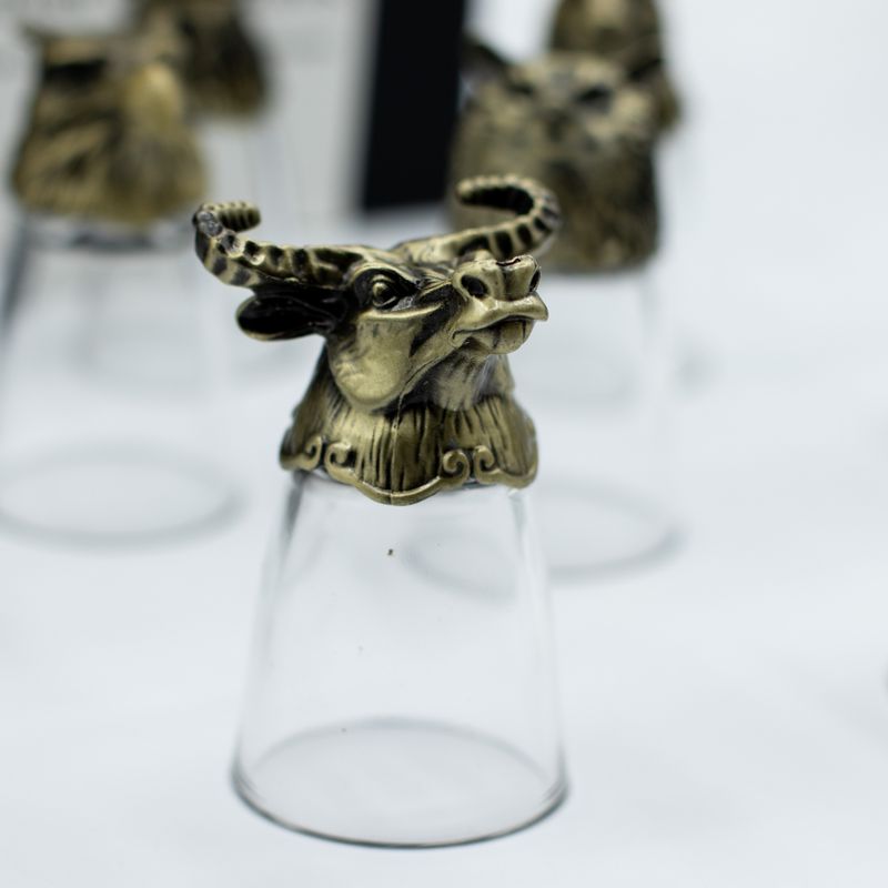 Zestaw 12 Kieliszków Bottom Up (25ml) - Leśne i Mistyczne Stworzenia