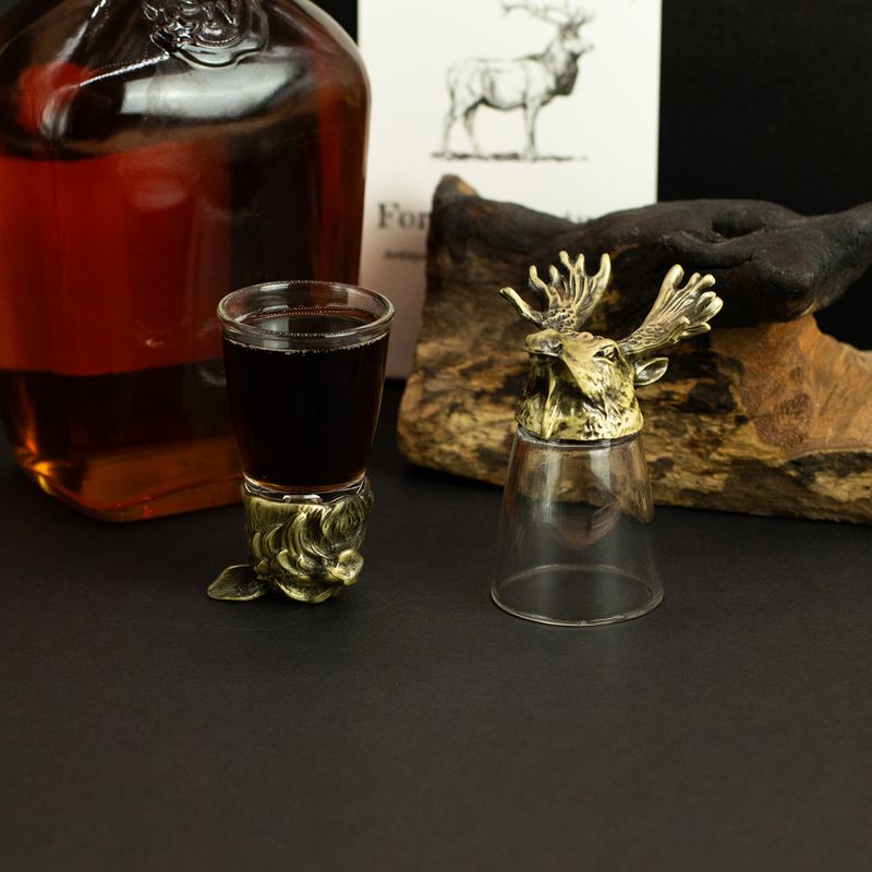 Zestaw 12 Kieliszków Bottom Up (25ml) - Leśne i Mistyczne Stworzenia