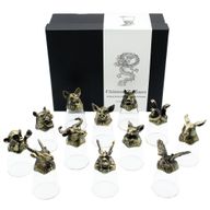 Zestaw 12 Kieliszków Bottom Up (25ml) - Chińskie Zwierzęta Zodiaku