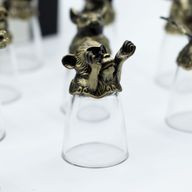 Zestaw 12 Kieliszków Bottom Up (25ml) - Chińskie Zwierzęta Zodiaku