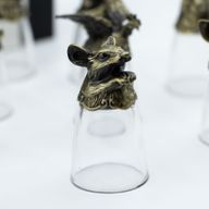 Zestaw 12 Kieliszków Bottom Up (25ml) - Chińskie Zwierzęta Zodiaku