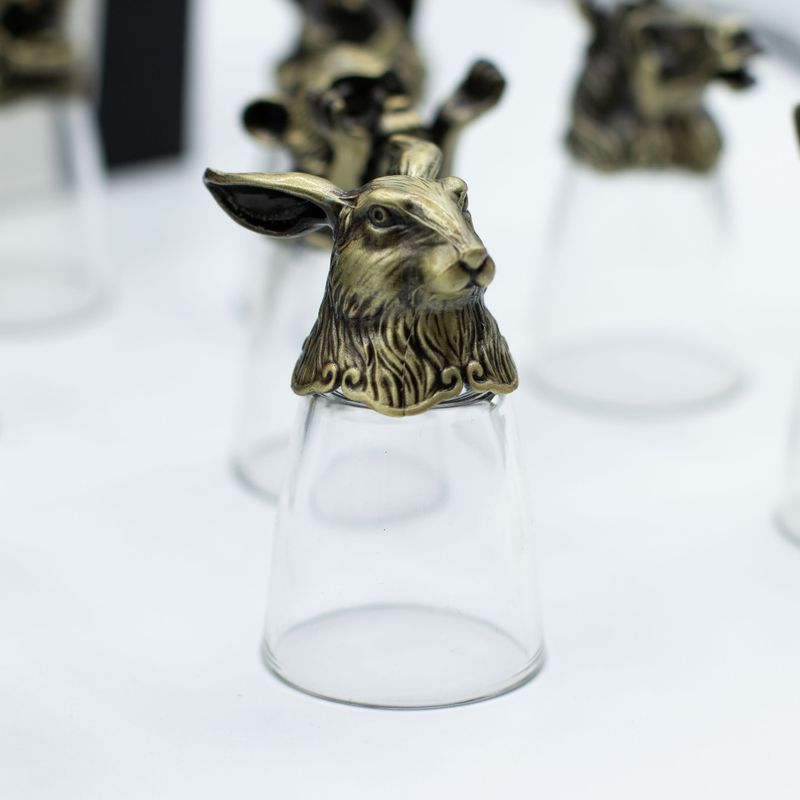 Zestaw 12 Kieliszków Bottom Up (25ml) - Chińskie Zwierzęta Zodiaku