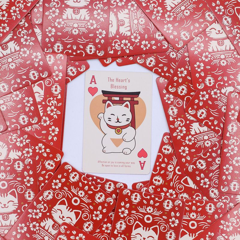 Karty do Gry i Wyroczni - Koty Szczęścia Maneki Neko