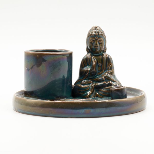 Wielofunkcyjna Podstawka pod Kadzidełka Budda - Niebieska