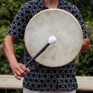 Bęben Szamański Duch Wilka z Pałeczką 40 cm - Dostrajalny