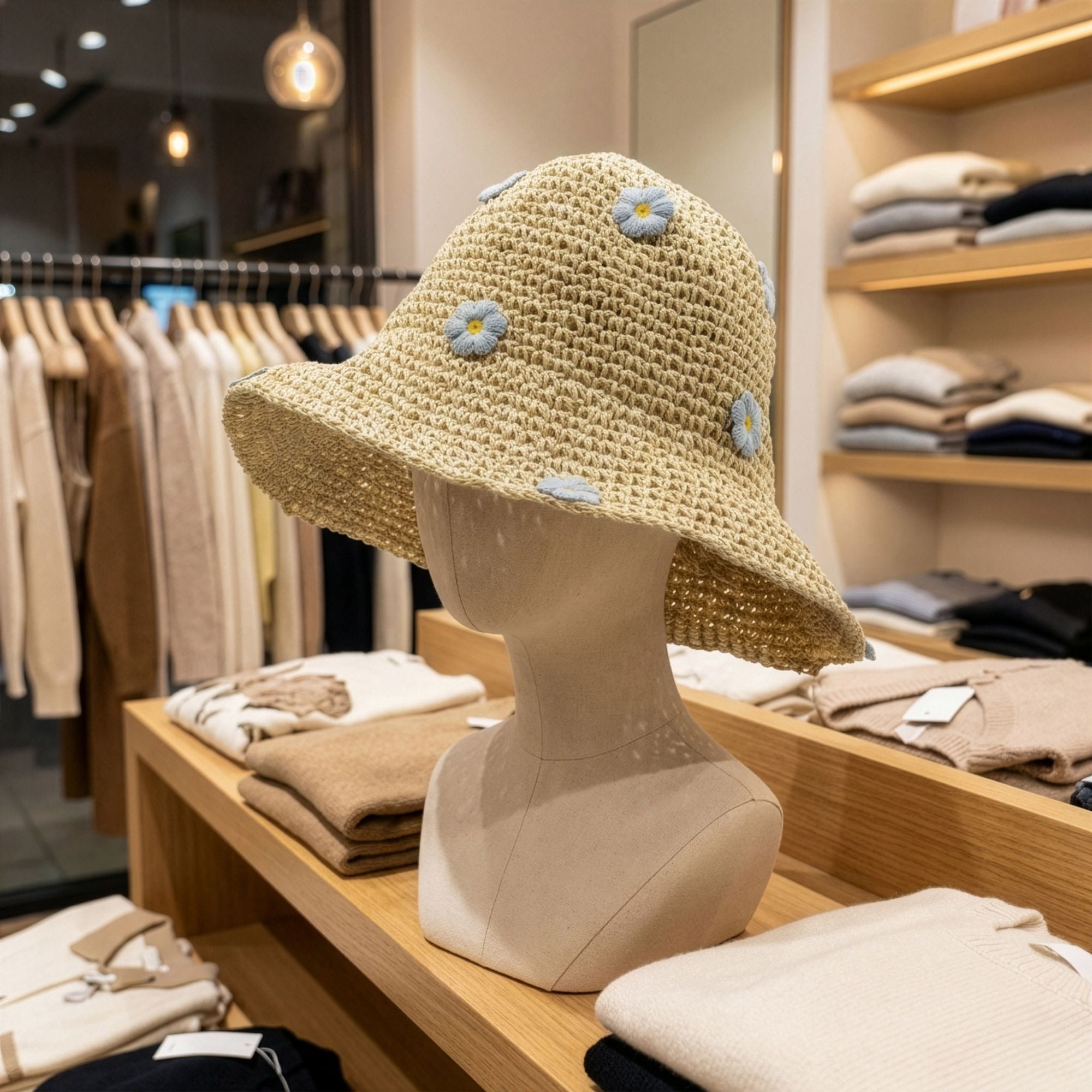 Miękkie Słomkowe Kapelusze Nomad Sari