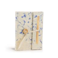 Mały Notatnik Lokta Niebieska Bawełna (12x8cm) - 40 kartek