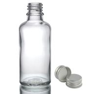 100 ml Butelka z Przezroczystego Szkła z Aluminiową Zakrętką