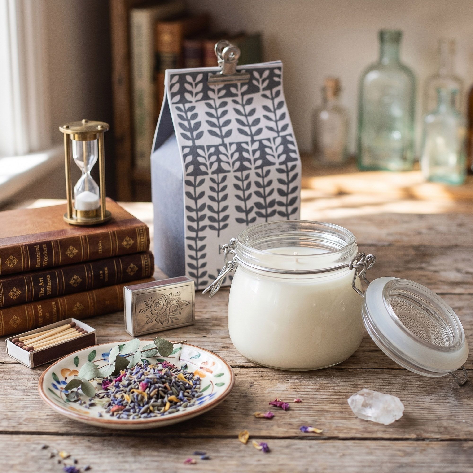 400 g Świeczki w Słoikach i Pudełkach Upominkowych