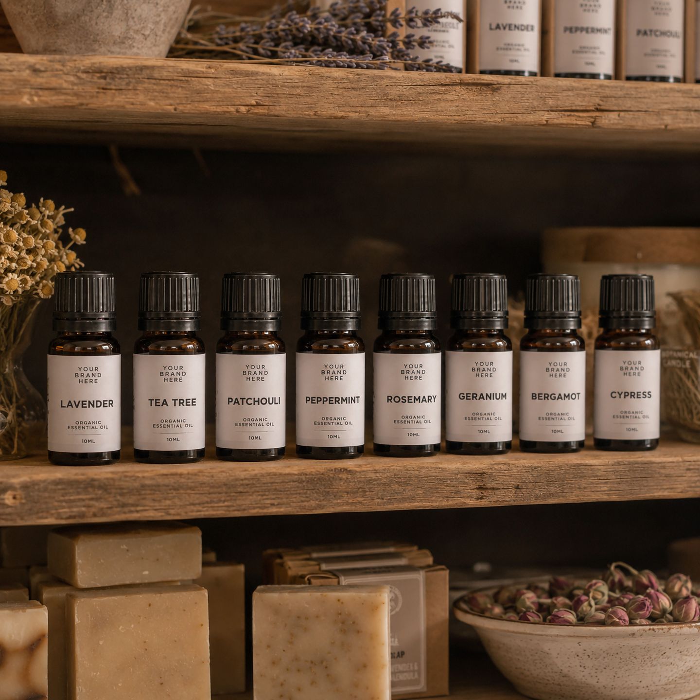 Organiczne Olejki Eteryczne 10 ml - BEZ ETYKIET