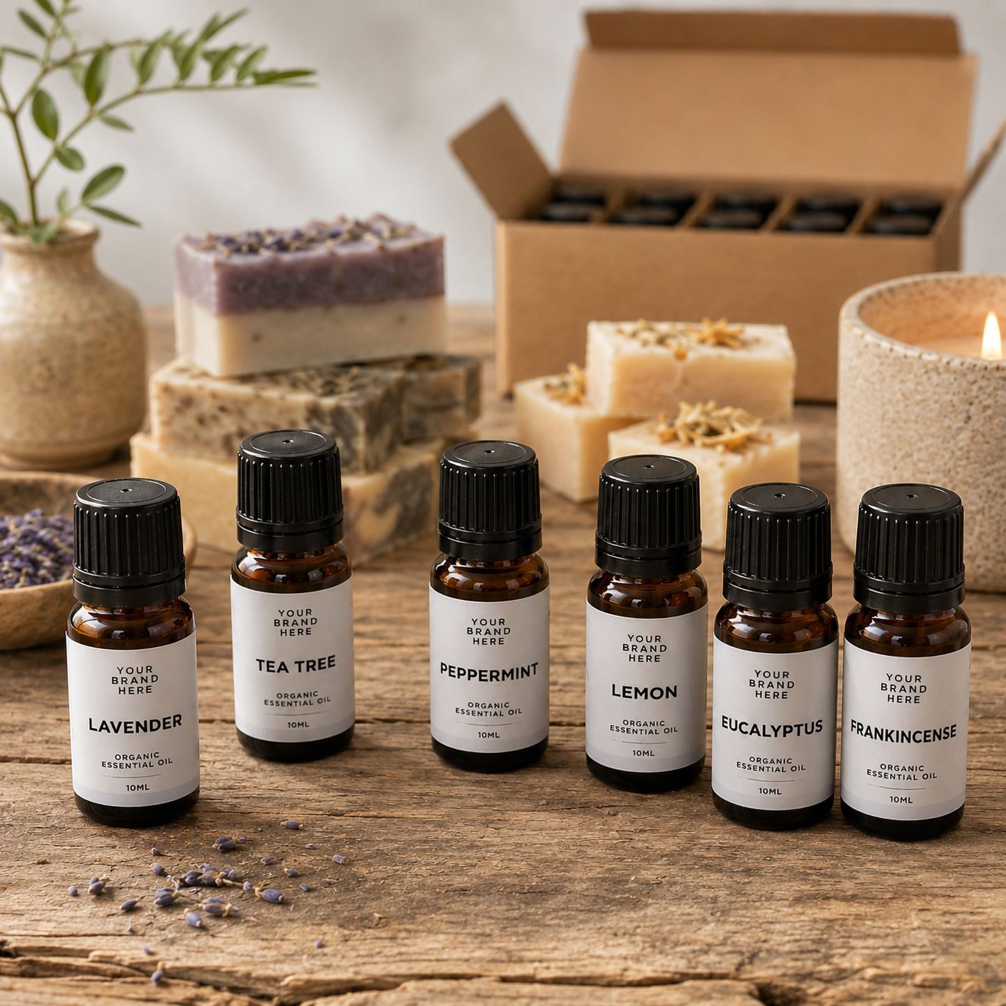 Organiczne Olejki Eteryczne 10 ml - BEZ ETYKIET