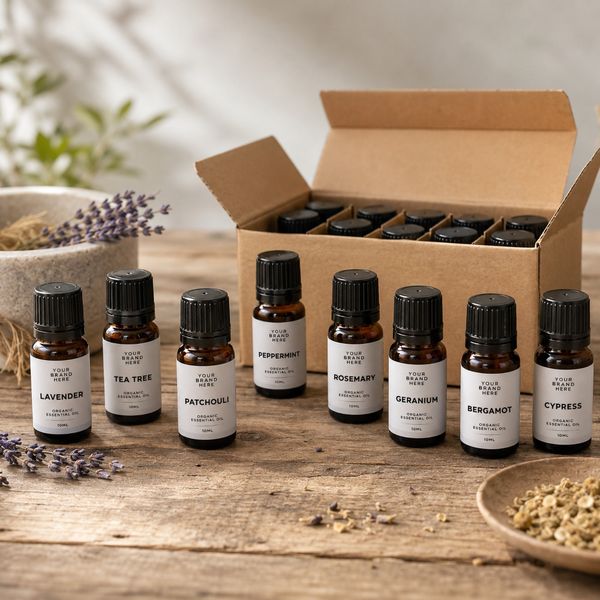 Organiczne Olejki Eteryczne 10 ml - BEZ ETYKIET