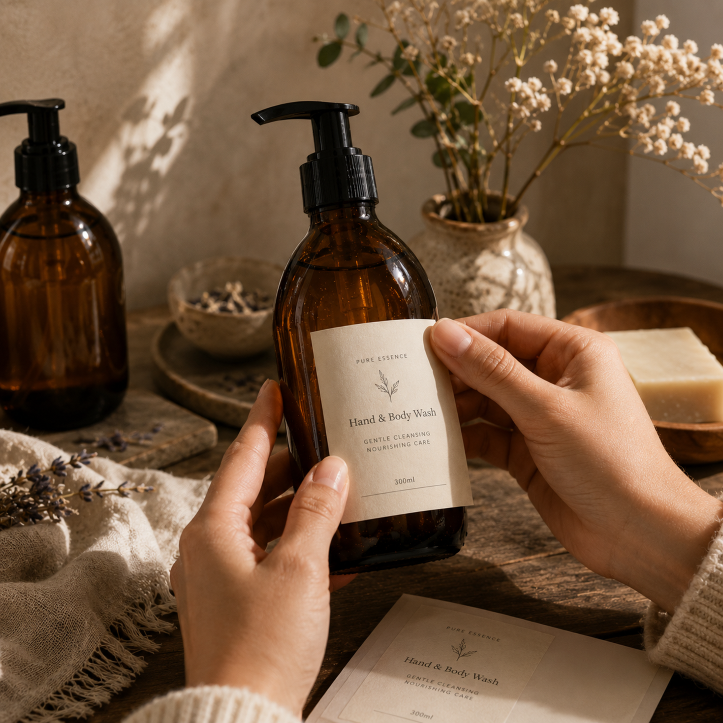 Perfumowane Mydła do Rąk i Ciała 300 ml - BEZ ETYKIET