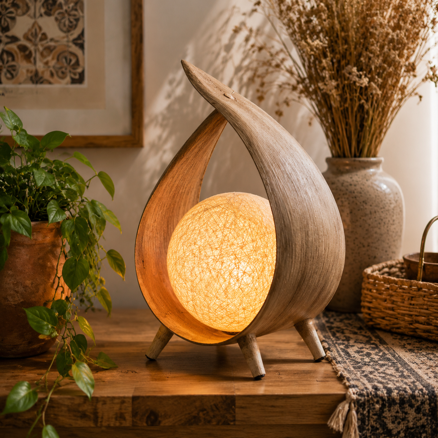 Naturalne Lampy Kokosowe