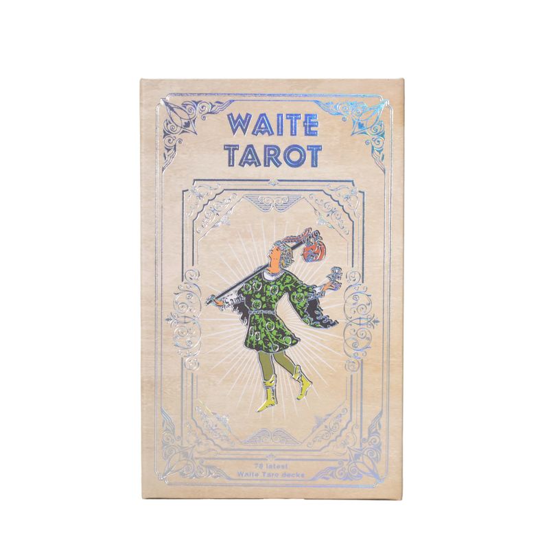 Zestaw kart tarota Waite z srebrną folią - z broszurą