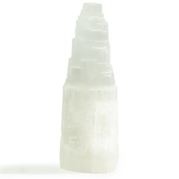 Naturalna Lampa z Selenitu - 25 cm - Bez Kabla
