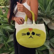 Duża filcowana torba Grumpy Cat