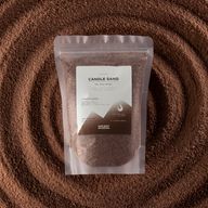 Pachnący piasek do świec - mocha-brązowy - karmazynowy kryształ - 300 g