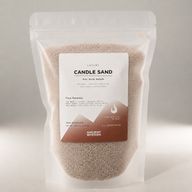 Aromatyczna świeca piaskowa - Latte Beige - Czysty Spokój - 300g