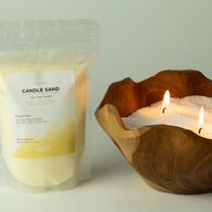 Bezzapachowy piasek do świec - biały - 300 g