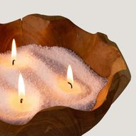 Aromatyczna świeca piaskowa - Latte Beige - Czysty Spokój - 300g