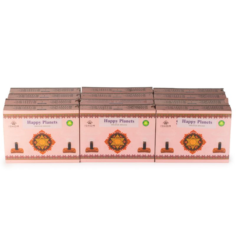 Zestaw 104 naturalnych klocków kadzidłowych i palnika - Happy Planets - Ritual Bricks