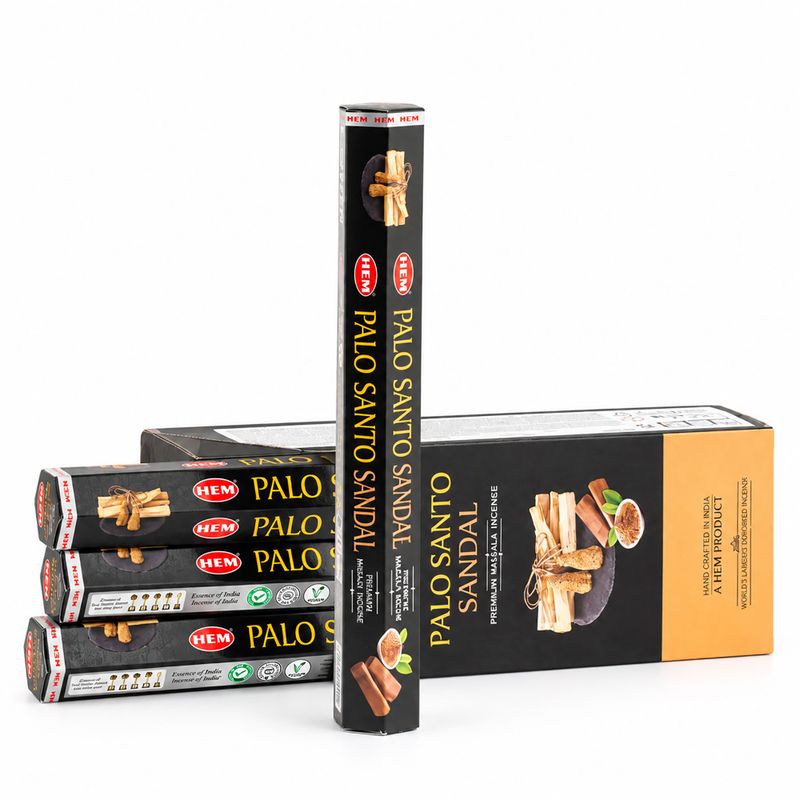 HEM Kadzidełka heksagonalne - Palo Santo Masala - Sandałowy