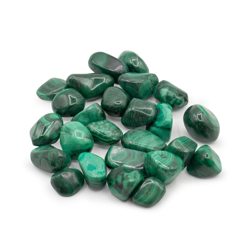 Afrykański kamień szlachetny malachit - Rozmiar 5 - 16 mm (KG)