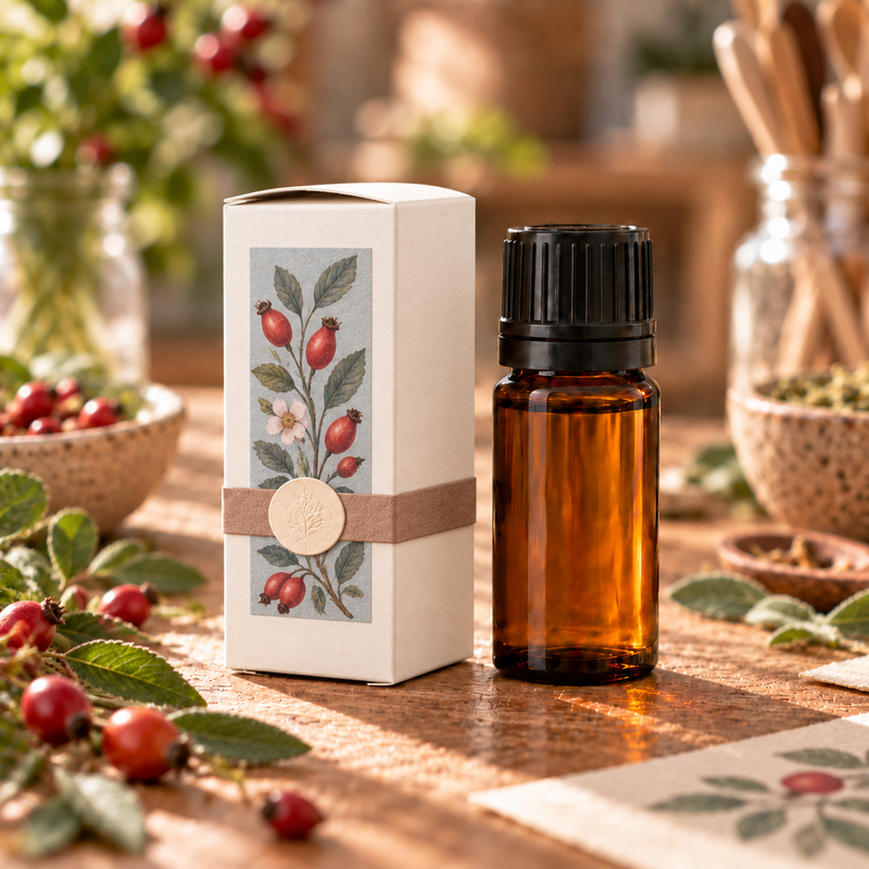 Pudełko na 50 ml bursztynową butelkę - białe