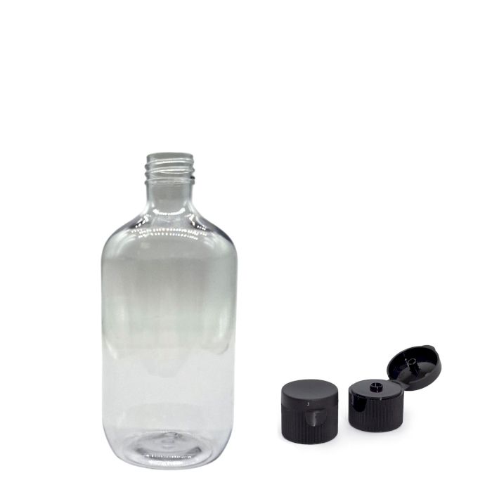 Przezroczysta butelka typu Boston 250 ml z zamknięciem typu flip-top 28 mm