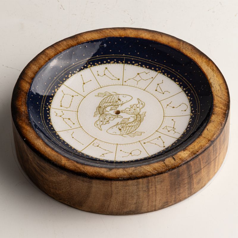 Mini Miseczka na Kadzidełka ze Znakiem Zodiaku - Ryby